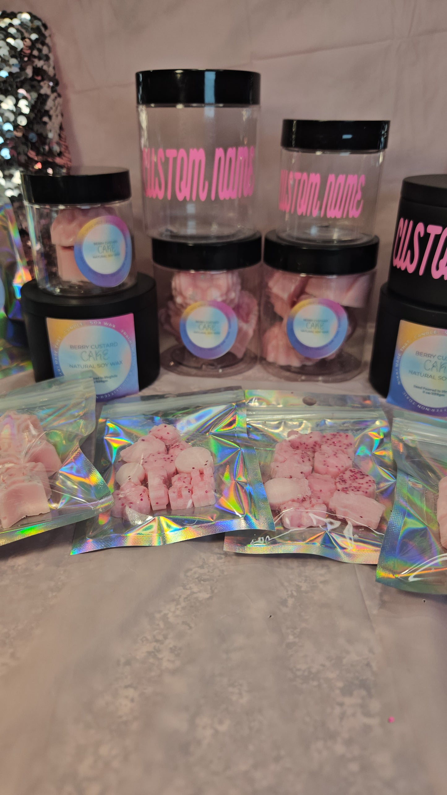 Berry Custard Cake -Custom Hand-Poured 8oz Soy Wax Candle