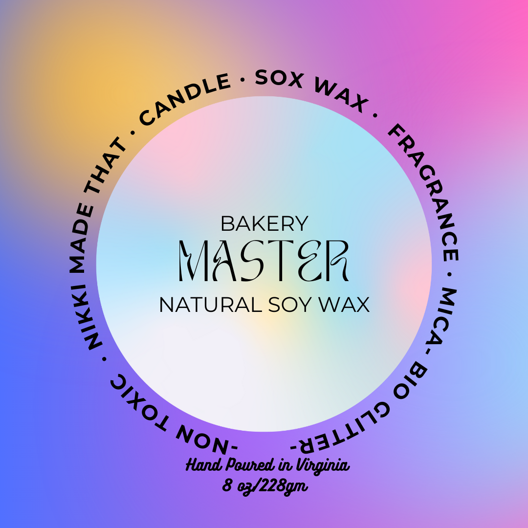 Bakery Master Candle – All Natural Soy Wax by NIKKI Made That