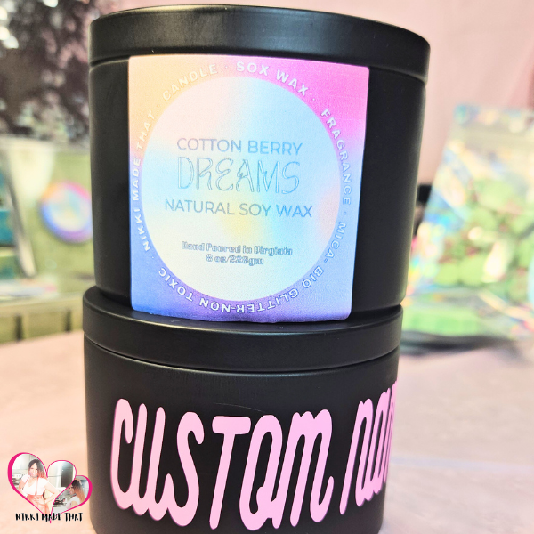 Cotton Berry Dreams – All Natural Soy Wax Candle by NIKKI Made That