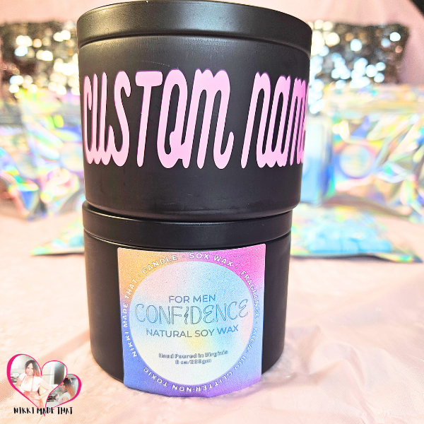 Confidence For Men – All Natural Soy Wax Candle by NIKKI Made That