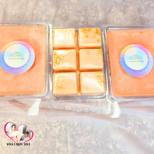 Citrus Berry – All Natural Soy Wax Melt Cubes by NIKKI Made That