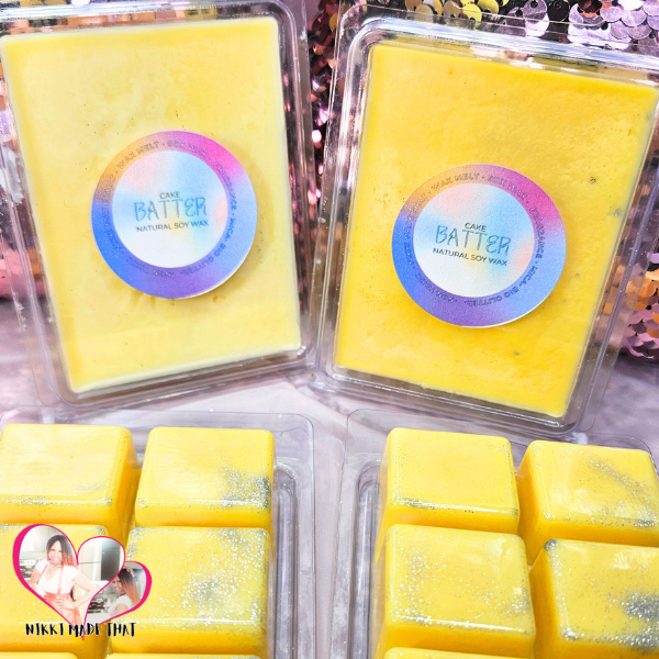 Cake Batter – All Natural Soy Wax Melt Cubes by NIKKI Made That