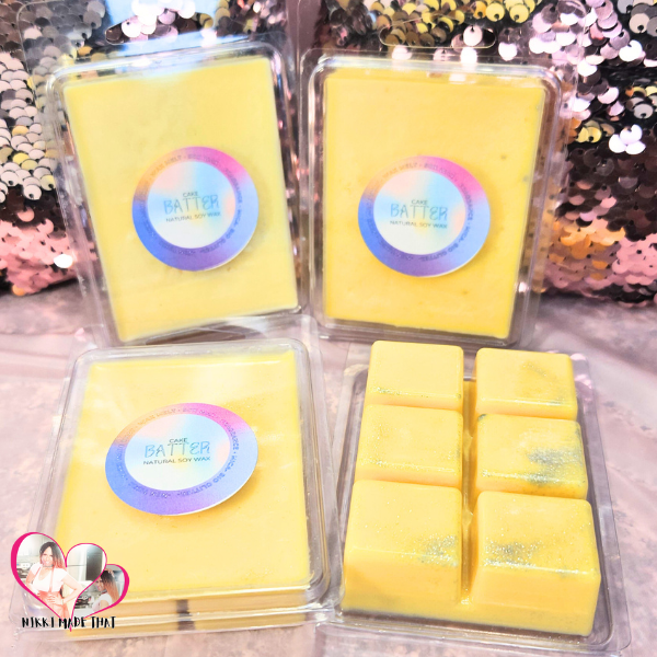 Cake Batter – All Natural Soy Wax Melt Cubes by NIKKI Made That