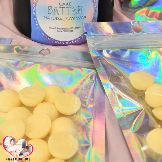 Cake Batter – All Natural Soy Wax Melt Sample Sizes by NIKKI Made That