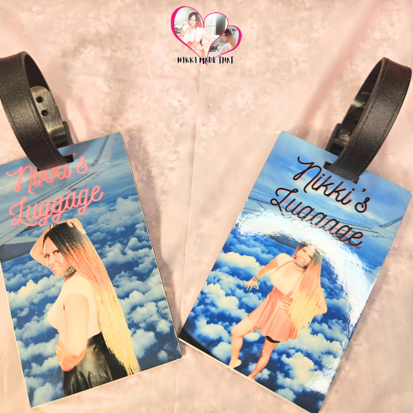 Customized Sublimation Luggage Tags by NIKKI Made That