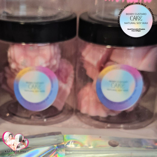 Berry Custard Cake – All Natural Soy Wax Melt Shapes by NIKKI Made That 5 Count