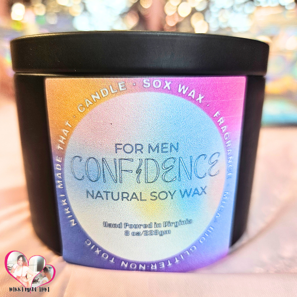 Confidence For Men – All Natural Soy Wax Candle by NIKKI Made That