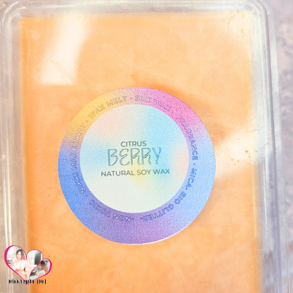 Citrus Berry – All Natural Soy Wax Melt Cubes by NIKKI Made That