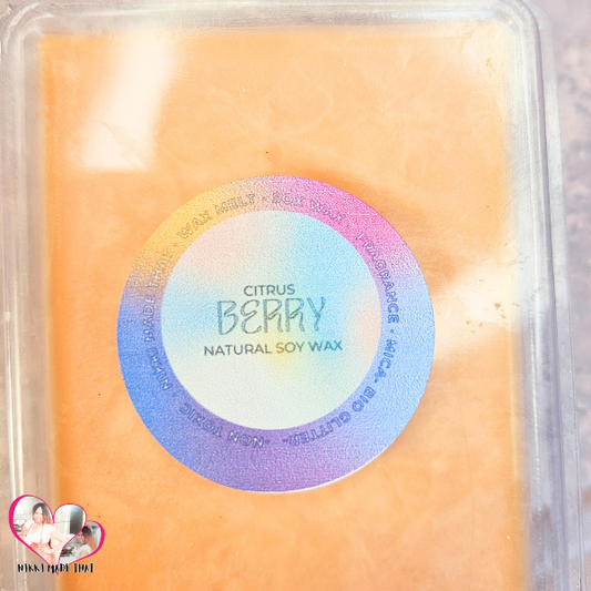 Citrus Berry – All Natural Soy Wax Melt Cubes by NIKKI Made That