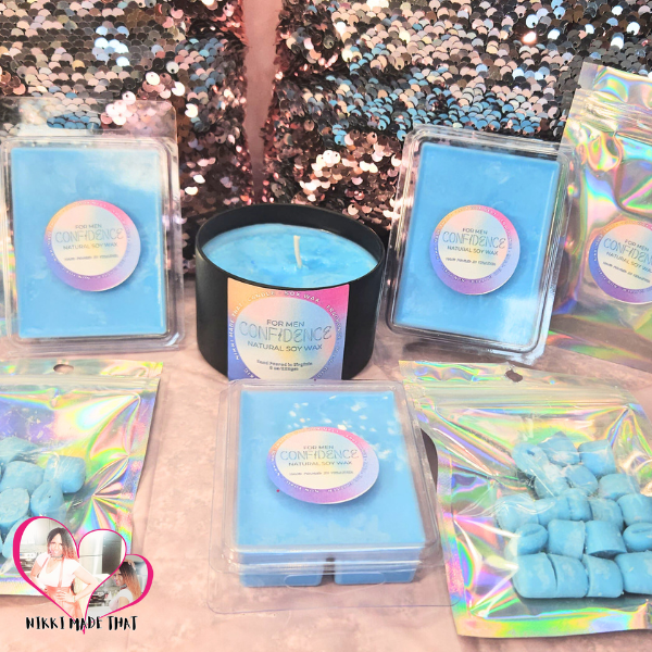 Confidence for Men – All Natural Soy Wax Melt Cubes by NIKKI Made That
